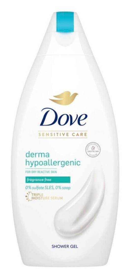 Dove Sensitive Care Derma Hypoallergenic Body Wash 400ml